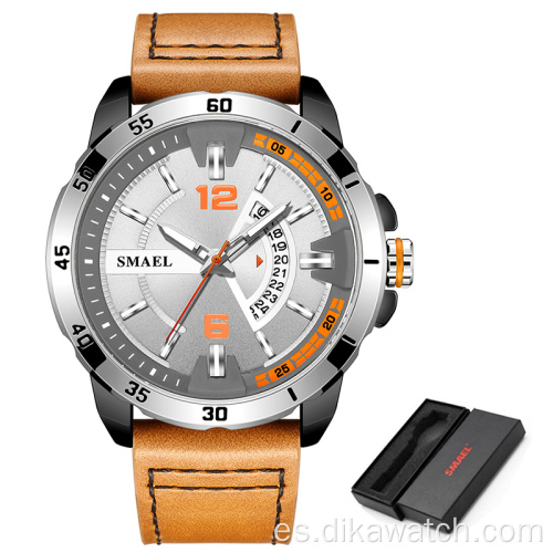 SMAEL New Men Watch Clock Top Marca de lujo